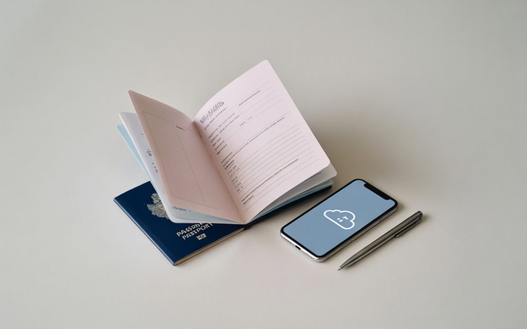 Passport, visas, and digital document backups