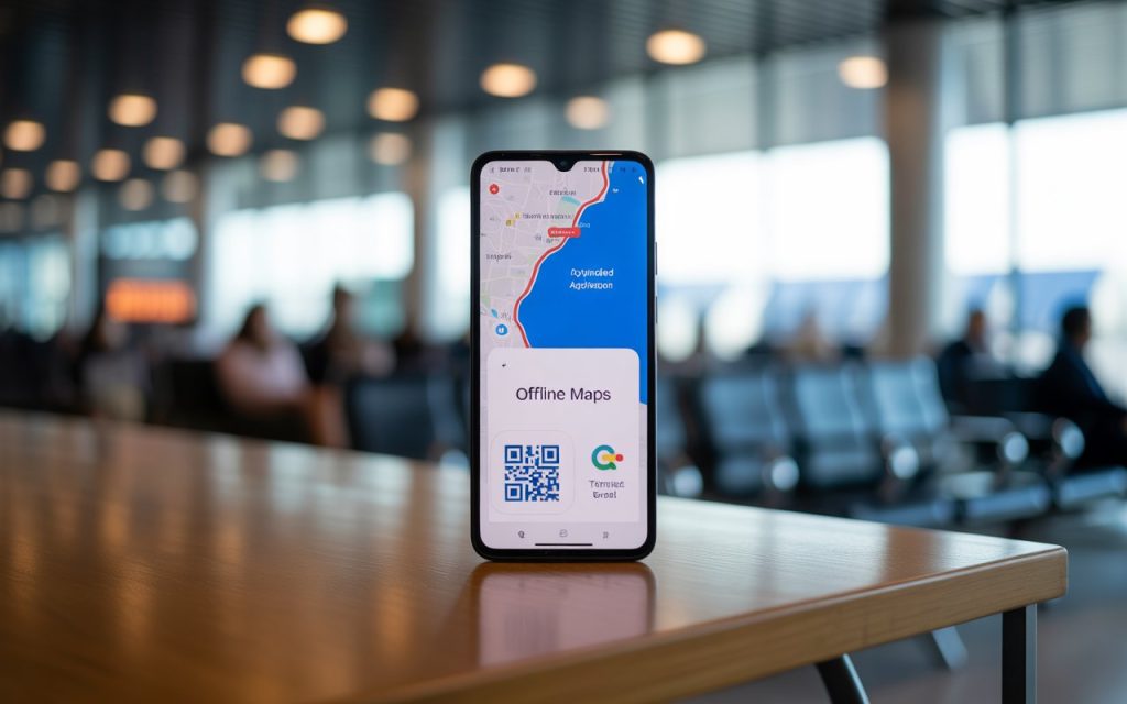 Offline travel apps and eSIM setup