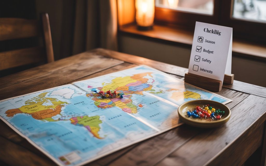 Shortlisting destinations using elimination method