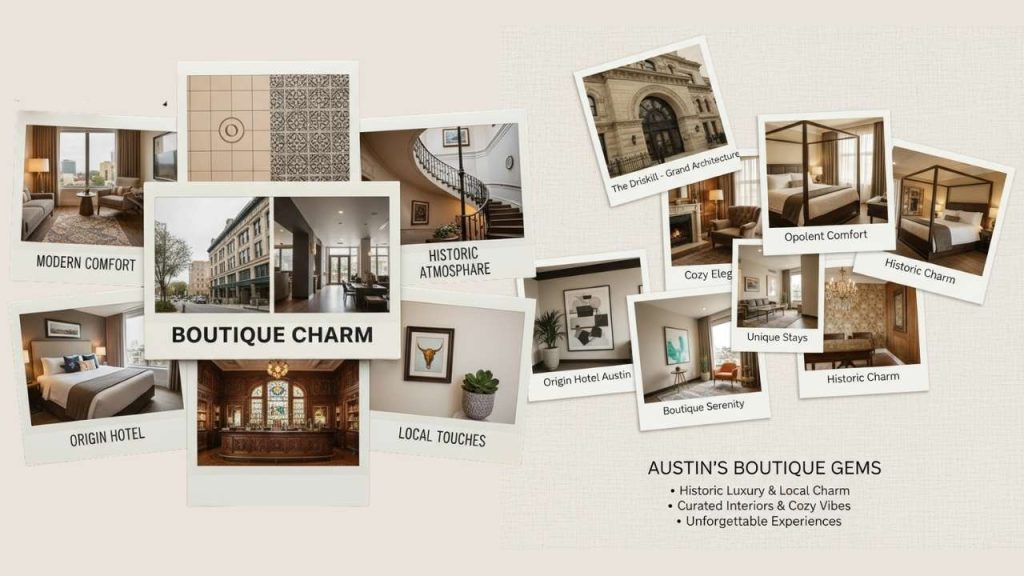 Origin Hotel Austin and The Driskill (Historic Boutique Feel)