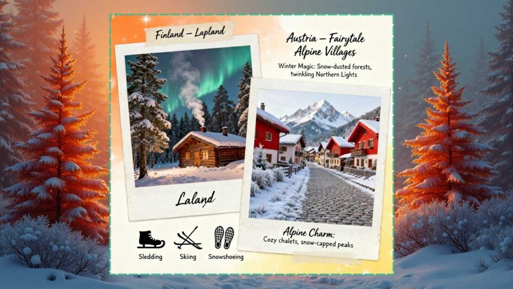 Finland – Lapland’s Winter Magic and Austria – Fairytale Alpine Villages