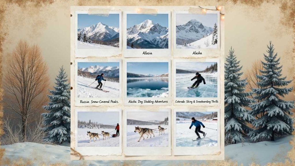Russia – Vast Snow-Covered Landscapes and United States, Alaska and Colorado– Diverse Winter Thrills